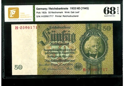 GERMANY  50 REICHSMARK 1933 P182b UNC SUPERB - Image 1 of 2