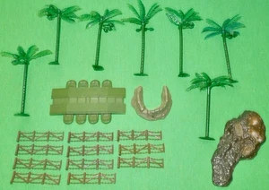 Campo de batalla Marx Segunda Guerra Mundial años 60, Iwo Jima miniatura escala HO juego accesorios - Imagen 1 de 4