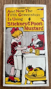 Rare The Stickney & Poor Mustard Brochure Founded 1815 - Picture 1 of 4
