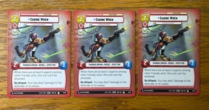 Sabine Wren Explosives Artist Star Wars Unlimited SOR Weekly Play Promo x3 - Picture 1 of 2