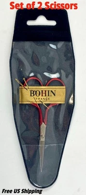 Bohin France 3 1/2 Inch Soft Touch Scissors Set of 2