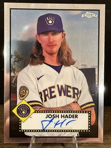 2021 Josh Hader Topps Chrome Platinum Anniversary Edition Autograph - Picture 1 of 3