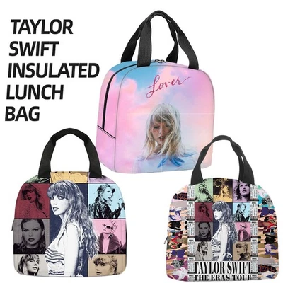 Taylor Swift Insulated Lunch Bag School Picnic Travel Snack Lunch Box Gifts