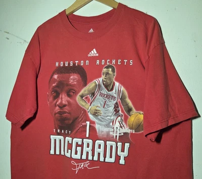 Camiseta De Colección Adidas Tracy McGrady Houston Rockets NBA Baloncesto Y2K EE. UU. Talla XL Foto 1 de 4