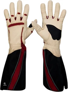 Guantes BIONIC para mujer puño largo rosa talla PEQUEÑOS cuero tostado nuevos sin etiquetas - Imagen 1 de 1