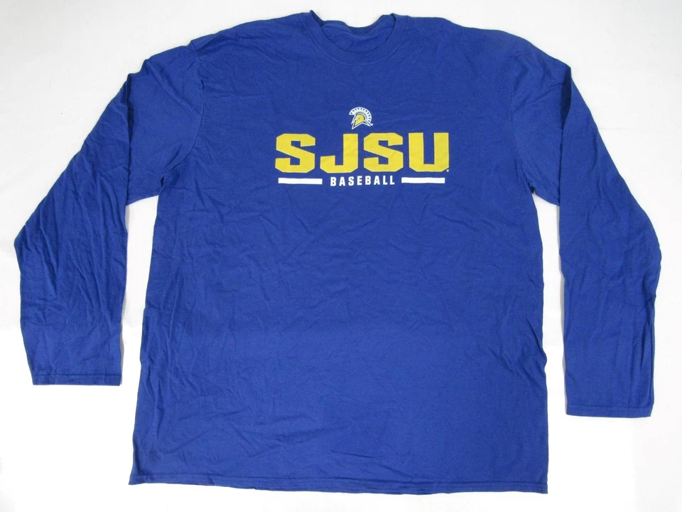 New San Jose State Spartans Baseball Mens Size L Large Blue Long-Sleeve Shirt - Image 1 of 3