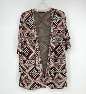 Peruvian Connection offene Strickjacke Damen MEDIUM Southwestern Azteken Boho - Bild 1 von 9