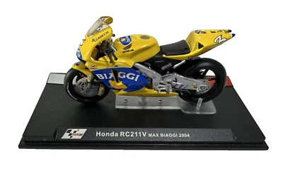 MODELLINO MOTO DIECAST  HONDA RC211V MAX BIAGGI 2004 1/24 - Immagine 1 di 4