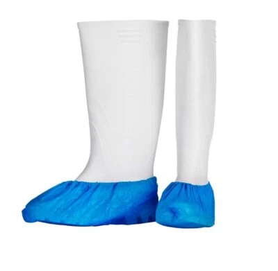 Ampri Med-Comfort Einweg PE-Überschuhe medium blau 100 Stück stark dick