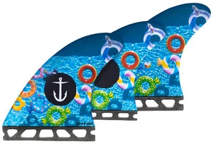 Captain Fin CF Pool Party Futures Triebwerk Flossen Set - blau - M - Neu - Bild 1 von 1