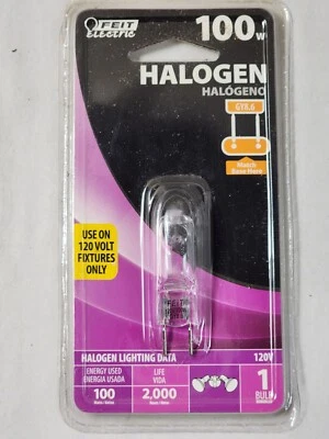 Feit Electric BPQ100/8.6/RP 100-Watt Halo T4 Bulb GY8.6 Base - Image 1 of 4