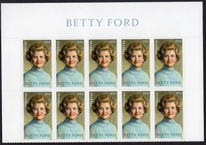 Scott #5852 Betty Ford Title Block of 10 Forever Stamps - MNH UV - Picture 1 of 2