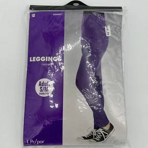 Cosplay Purple Footless Leggings Adult 1 Pair S/M Halloween, Costume… - Picture 1 of 3
