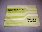 1972 Honda 100 Model SL100 Owner's Manual 