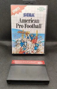 American Pro Football Sega Master System Case & Game - Picture 1 of 6