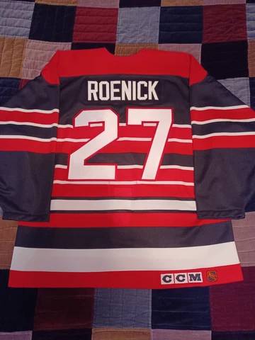 Chicago Blackhawks TBTC Jeremy Roenick CCM Pro Jersey 52 Fight Strap Ultrafil Cover