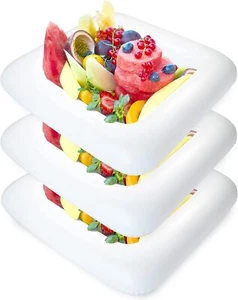3Pcs Inflatable Ice Serving Buffet Bar - Salad Food & Drinks Cooler Serving Tray - Picture 1 of 7