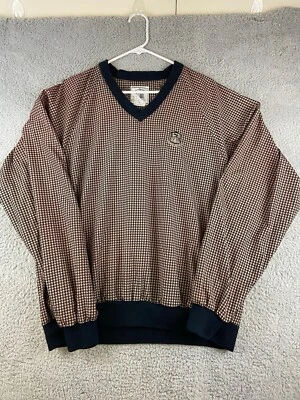 Pebble Beach гончая v-образным вырезом длинным рукавом рубашка ветровка карманы размер большой - Изображение 1 из 4