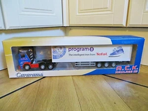 HONGWELL CARARAMA 'SCANIA ARTICULATED LORRY ACK HAULAGE - TEFAL'. 1:50 MIB/BOXED - Picture 1 of 8