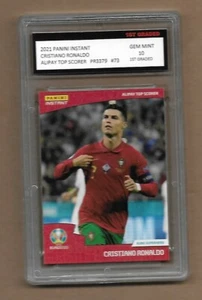 2021 Panini Instant Cristiano Ronaldo Gem Mint 10 # 73 Print Run 3379 Top Scorer - Bild 1 von 2