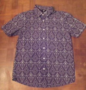 Volcom repeating logo button-front shirt size EXTRA SMALL - Picture 1 of 4