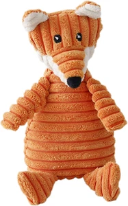 Dog Toy Stuffed Animal Plush Squeaking Pet Toy Chew Puppies Orange - Picture 1 of 4