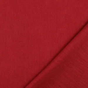 Burgundy 100% Washed Linen Fabric Curtain Cushion Breathable Dress Material - Picture 1 of 3