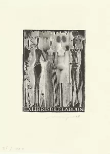 Exlibris - By Rolf MÜNZNER - For Peter Labuhn - Judgment of Paris - Signed -2008 - Imagen 1 de 1