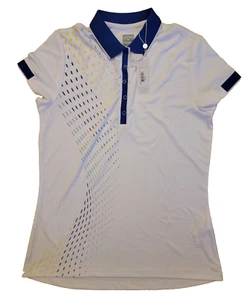 NWT Callaway Women Polo Medium Opti Dri Rare White Golf Performance Sport 9243 - Picture 1 of 11