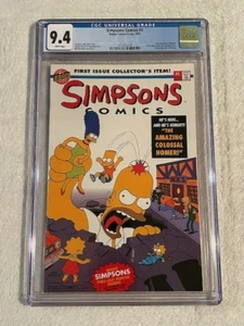 SIMPSONS COMICS 1 CGC 9.4 ¡¡PÁGINAS BLANCAS CASI COMO NUEVAS!!! - Imagen 1 de 3