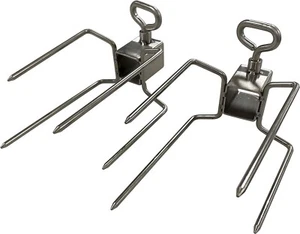 Tenedores de saliva asadores de pollo de acero inoxidable para asado de cerdo 20 mm x 20 mm cuadrados - Imagen 1 de 3