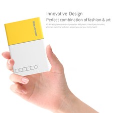 Portable LED HD 1080P Projector Home Cinema Movie Theater HDMI+USB+AV+SD Yellow