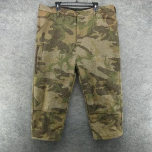 VTG Cabelas Pants Mens 42 (Fits 42x24) Camo Wool Dry Plus Lined Hunting Outdoors - Picture 1 of 18