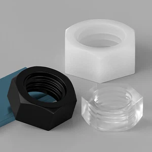 M2 M2.5 M3 M4 M5 M6 M8 M10 - M20 NYLON HEX HEXAGON FULL NUTS PLASTIC NUT DIN 934 - Picture 1 of 38