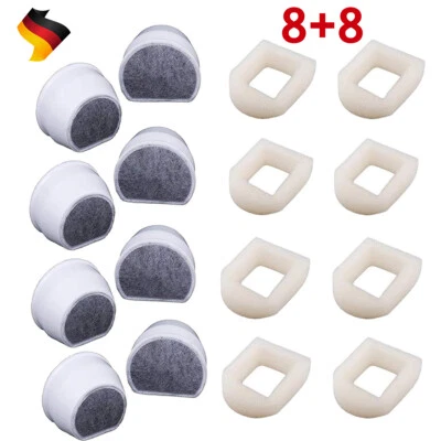 MARKENLOS 16x Kohlefilter Aktivkohlefilter für PetSafe Drinkwell Avalon Pagodenbrunnen