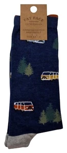 FAT FACE Mens Sourcing Cotton Responsibly UK 6.5-9 Camper Wood Blue Socks - Picture 1 of 3