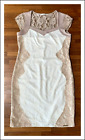 Botega Elena 3 Cap Sleeve Sweetheart Neck Stetch Lace Bodycon Dress Size 42/L