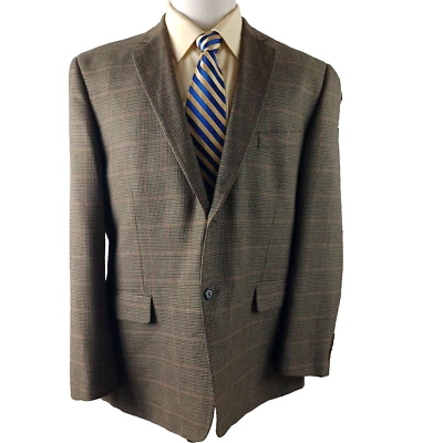 Club Room Macy's 46R 2 Button Multicolor Houndstooth Blazer Sport Coat - Image 1 of 4
