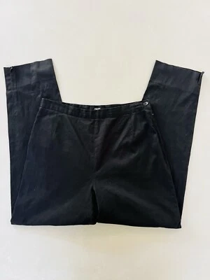 Philippe Adec Black High Rise Straight Leg Trousers 10 - Image 1 of 3