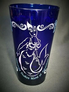 Universal Studio & Island Of Adventure Mermaid Glass With Lanyard - Picture 1 of 9