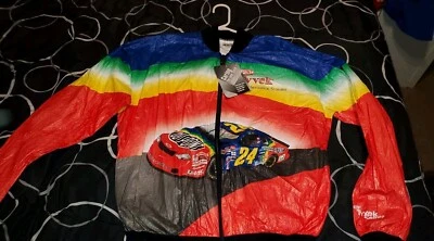 CHAQUETA TYVEK VINTAGE Jeff Gordon Para hombres GRANDE NUEVA CON ETIQUETAS NASCAR COCHE RARO EE. UU. Foto 1 de 4