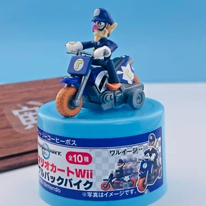 Waluigi, Mario Kart Wii Pull Back Bike Figure Suntory Boss 2008 Nintendo Japan - Picture 1 of 12