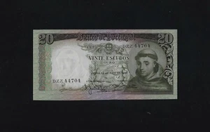 PORTUGAL 20 Escudos 1964 P-167 UNC - Picture 1 of 2