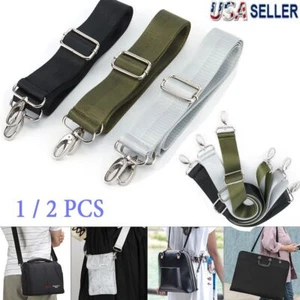 2 Canvas Shoulder Bag Belt Strap Crossbody Adjustable Replacement Handbag Handle - Picture 1 of 17