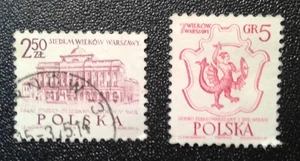 Poland 2 Stamps 1960s.(1) - Picture 1 of 4