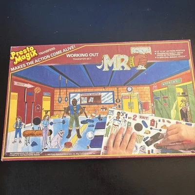 Juego de transferencia Presto Magix Mr. T de colección 1983 Foto 1 de 4