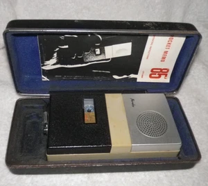 Vintage Norelco 85 Pocket Memo Recorder Mini-Cassette w/case UNTESTED - Picture 1 of 23
