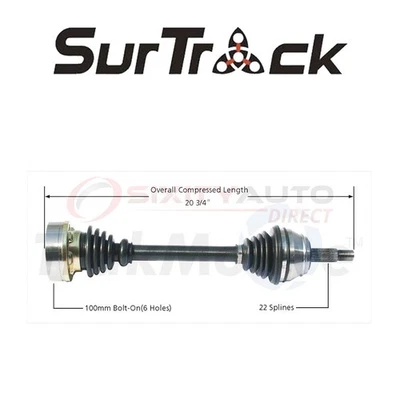 SurTrack CV Axle Shaft for 1990-1991 Volkswagen Corrado 1.8L L4 - Constant hs Foto 1 de 4
