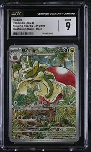 Pokemon 2024 Surging Sparks Flapple #210/191 CGC 9 - Imagen 1 de 3