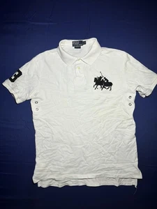 Herren RALPH LAUREN Polo by Ralph Lauren weißes Polo mit großem blauen Pony Größe XL - Bild 1 von 14